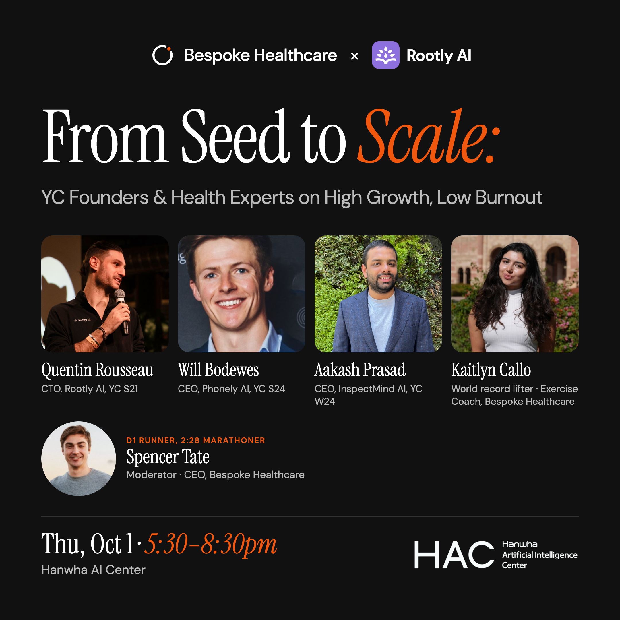 From Seed to Scale: YC Founders & Health Experts on High Growth, Low Burnout