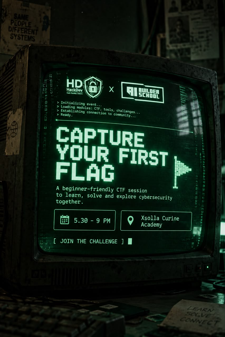 CAPTURE YOUR FIRST FLAG (HD X AI Builder School)