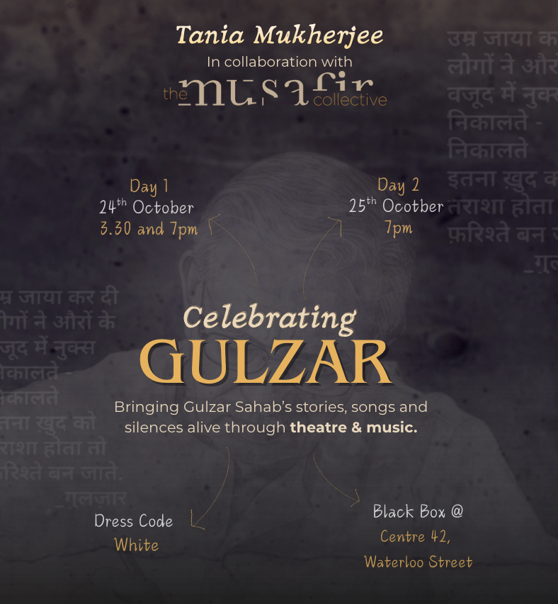 Celebrating Gulzar | 24th October, 3.30pm