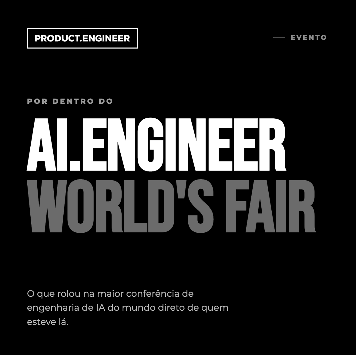 Dentro de la Feria Mundial AI.Engineer