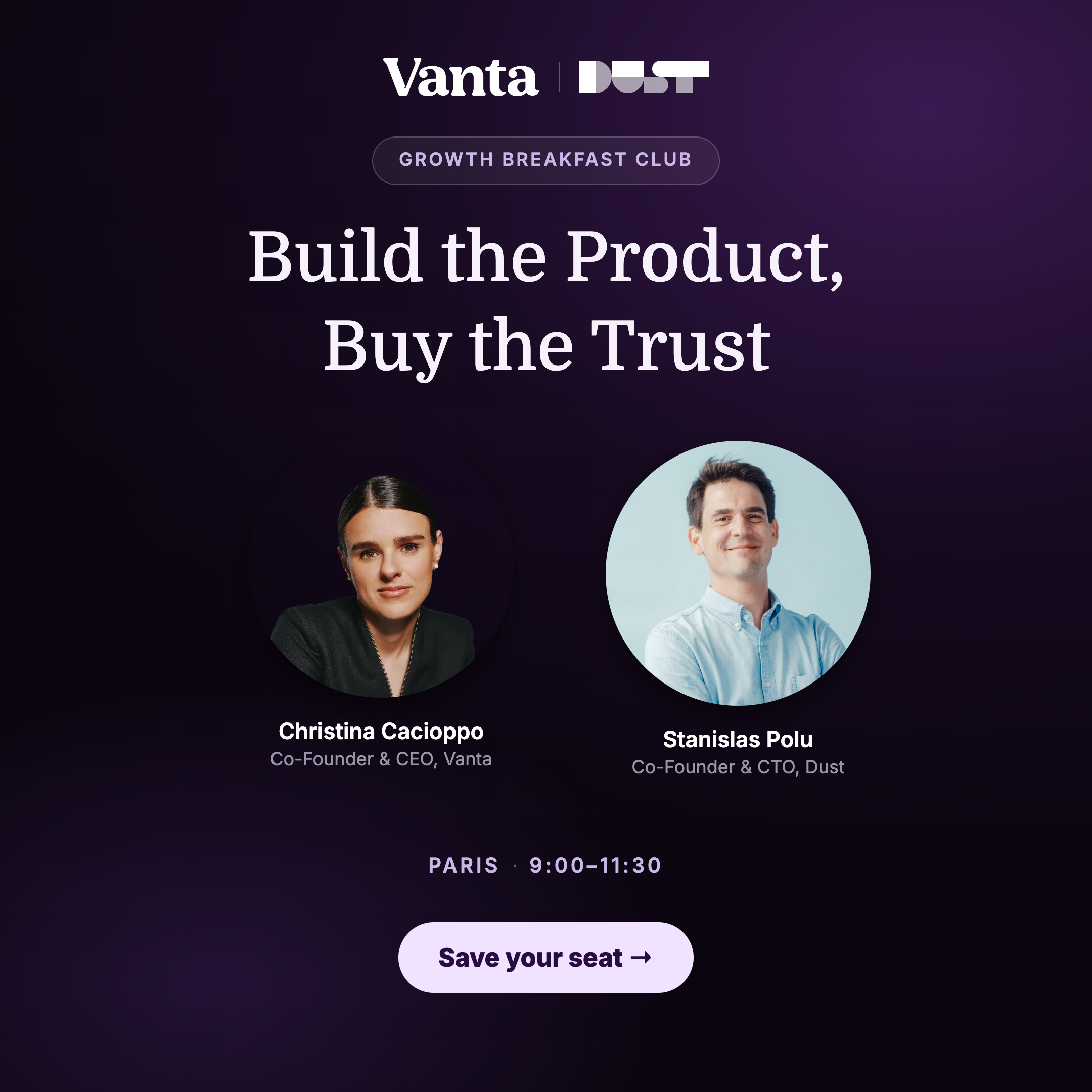 Growth Breakfast Club: Build the Product, Buy the Trust
