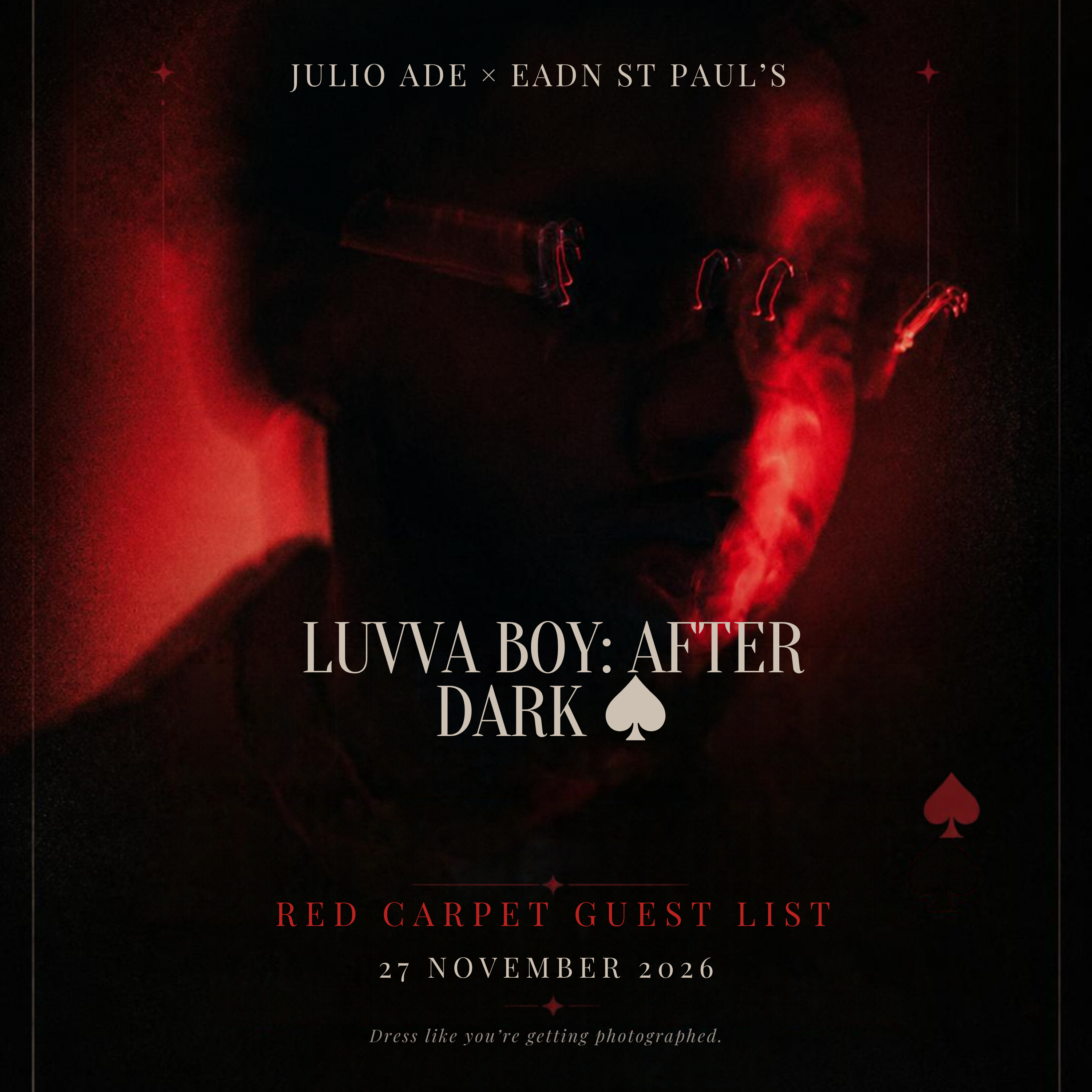 LUVVA BOY: AFTER DARK ♠ | VIP GUEST LIST