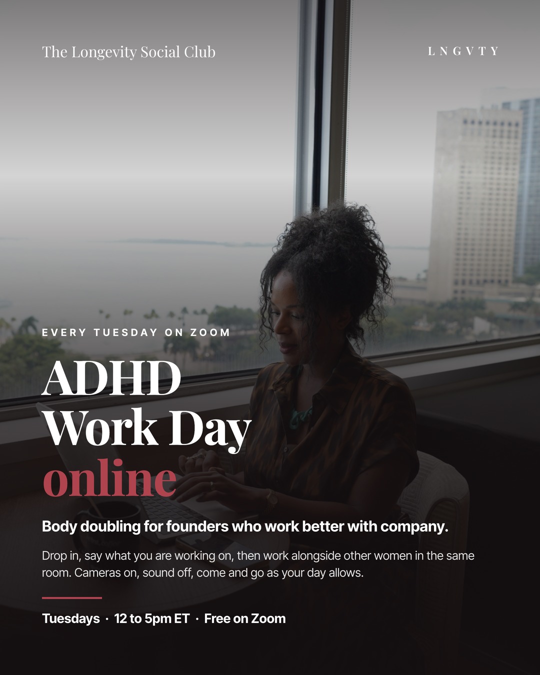 ADHD Work Day · Body Doubling Coworking for Female Founders