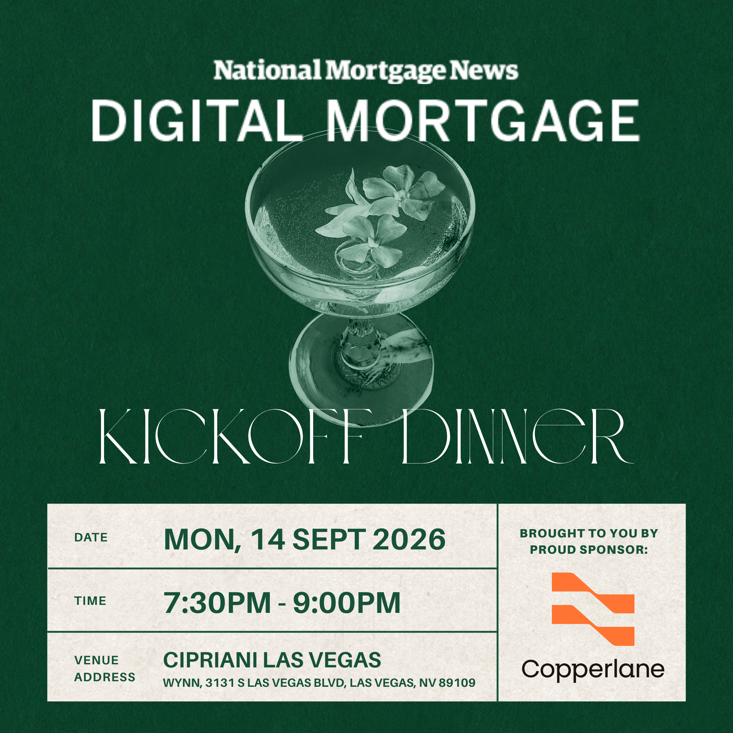 Kickoff Dinner at Digital Mortgage 2026 🍷