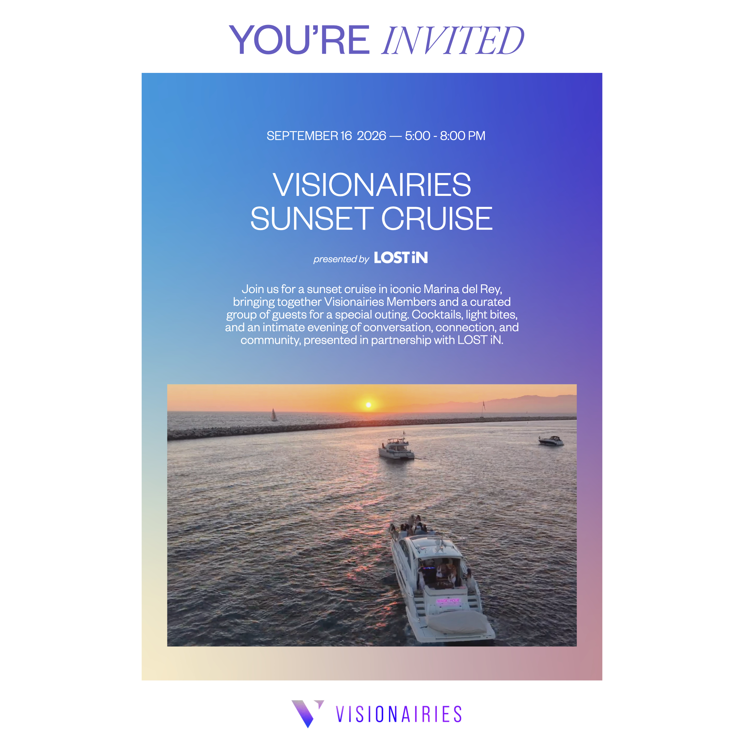Visionairies Sunset Cruise