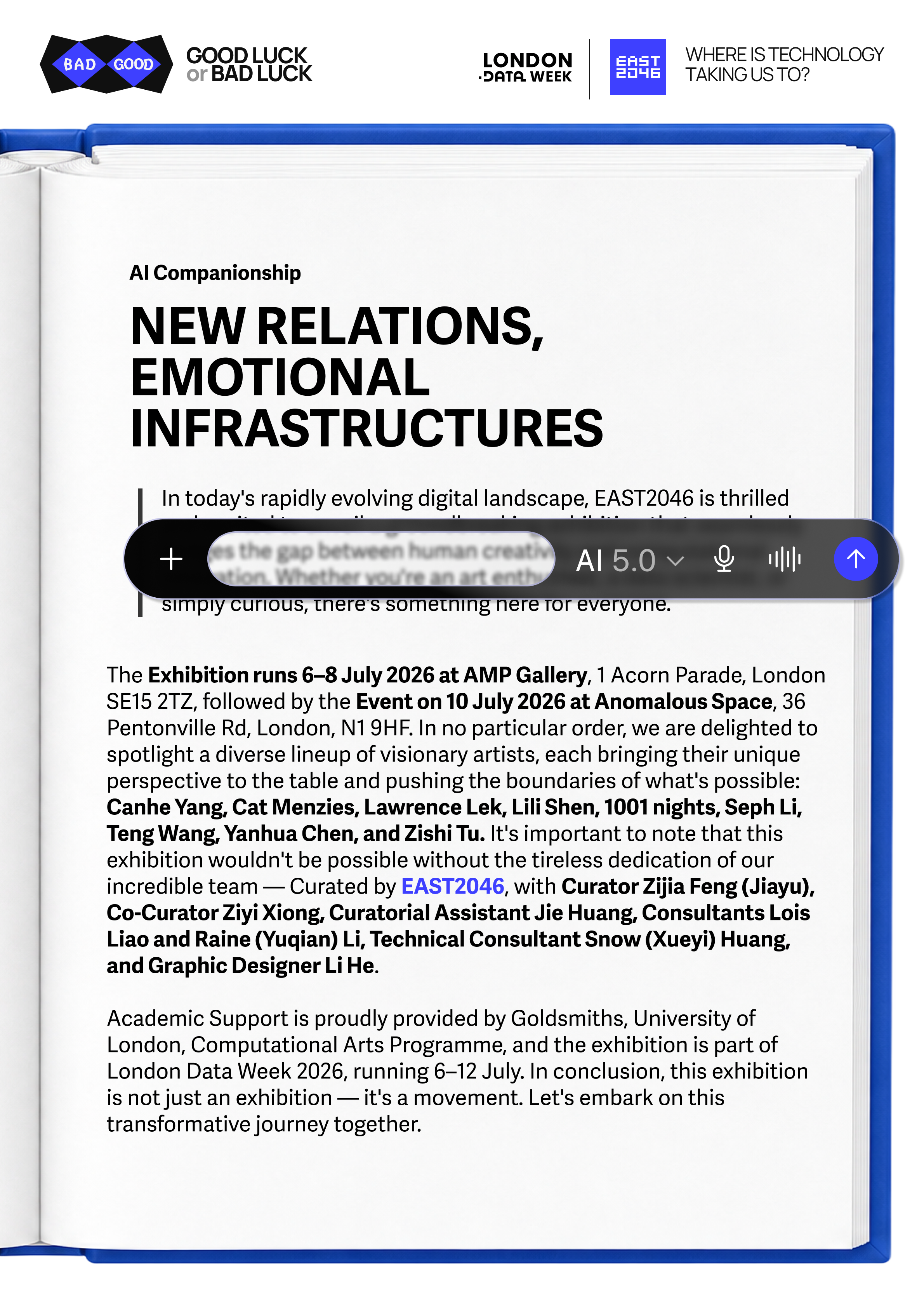 Exhibition - AI Companionship: New Relations, Emotional Infrastructures.