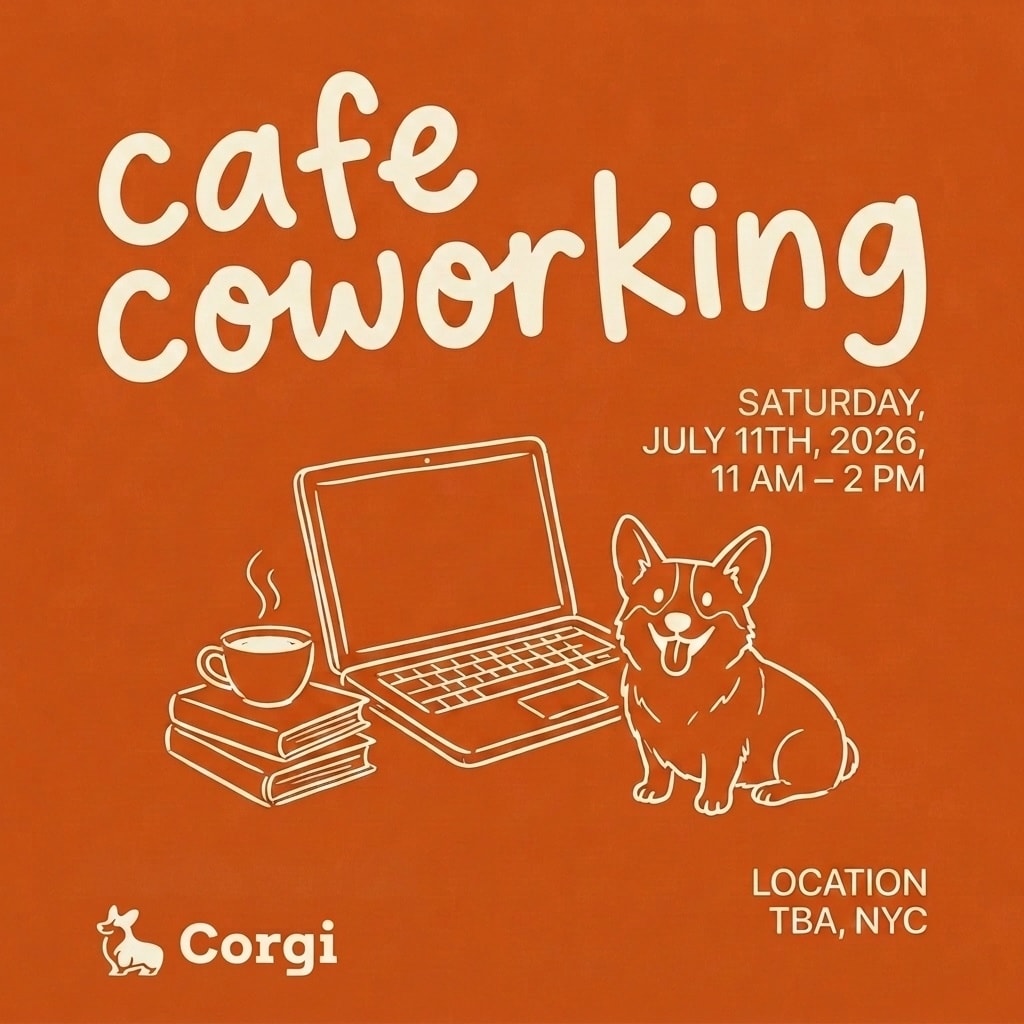 Corgi ☕️ NYC: Coworking + Coffee