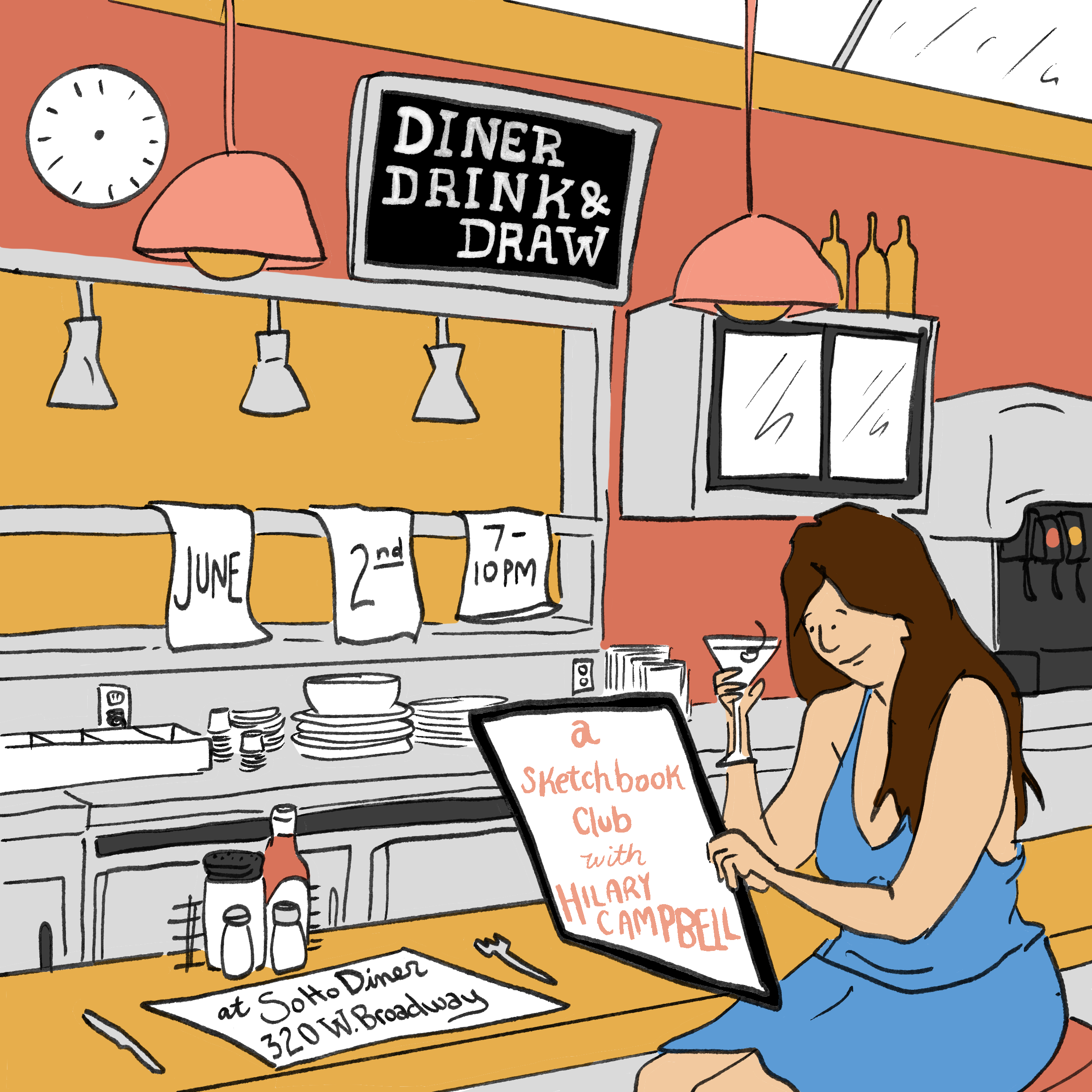 Cover art for #Diner Drink & Draw — Soho Diner