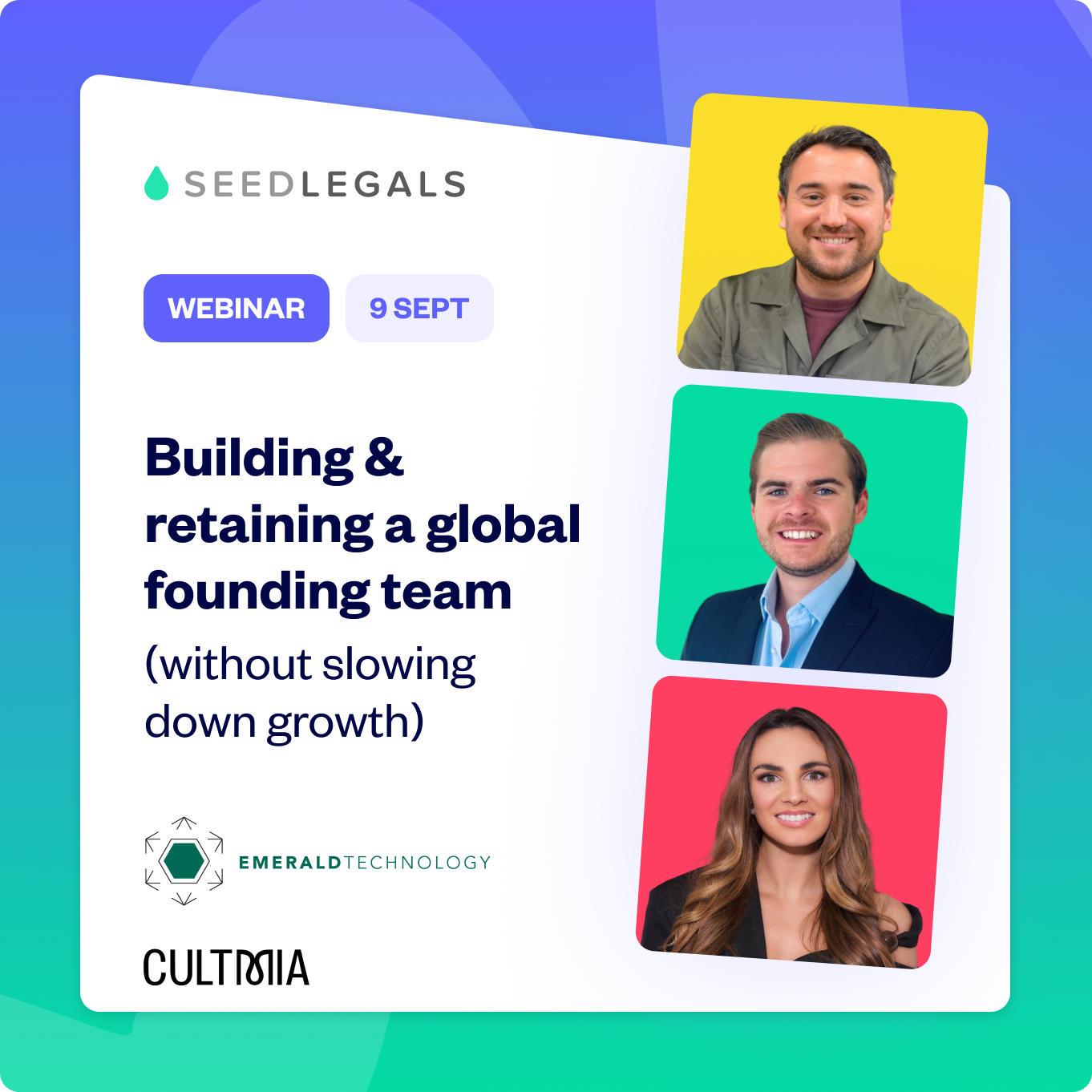 Building & retaining a global founding team (without slowing down growth)