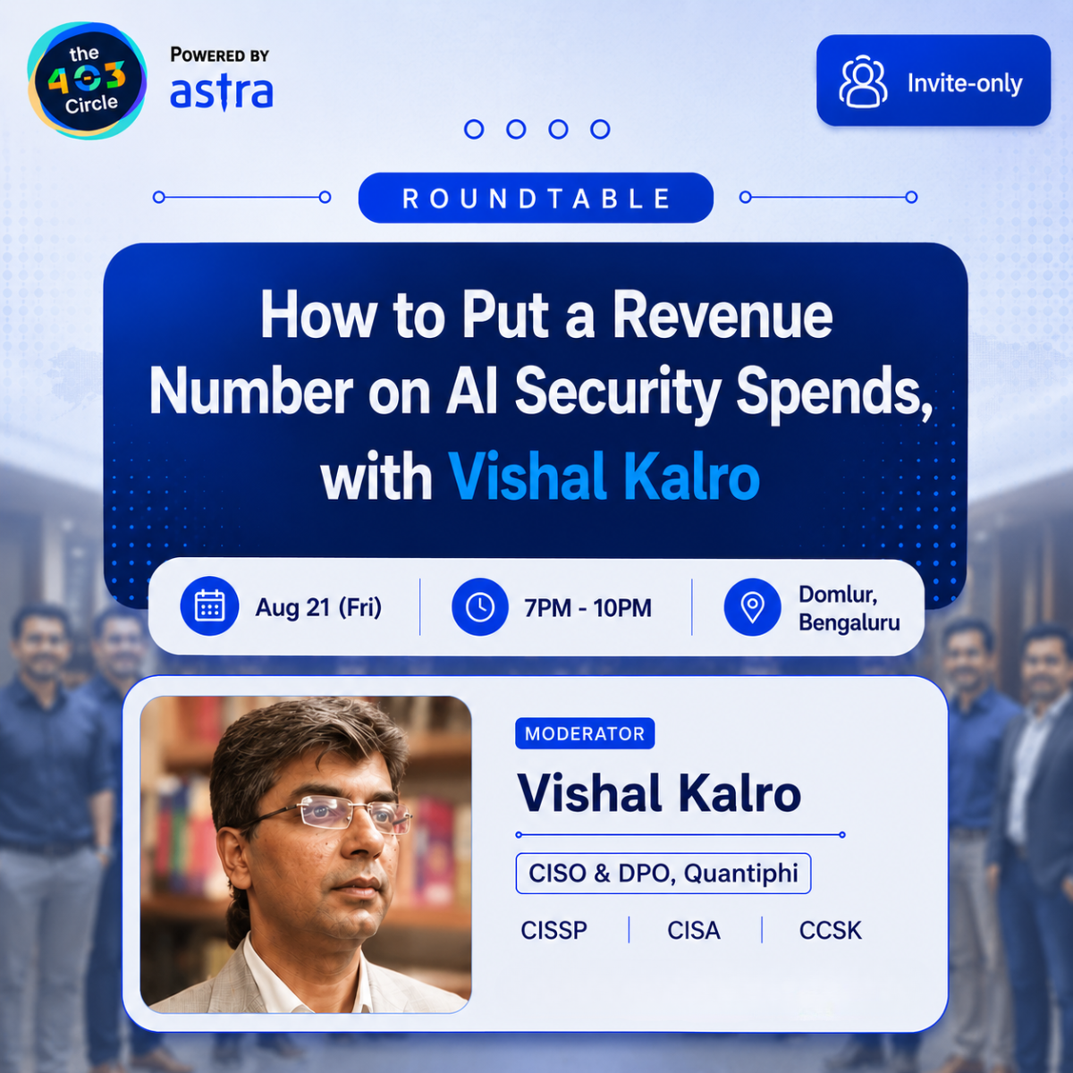 Cómo poner un número de ingresos en los gastos de seguridad de IA, con Vishal Kalro [CISO y DPO, Quantiphi]