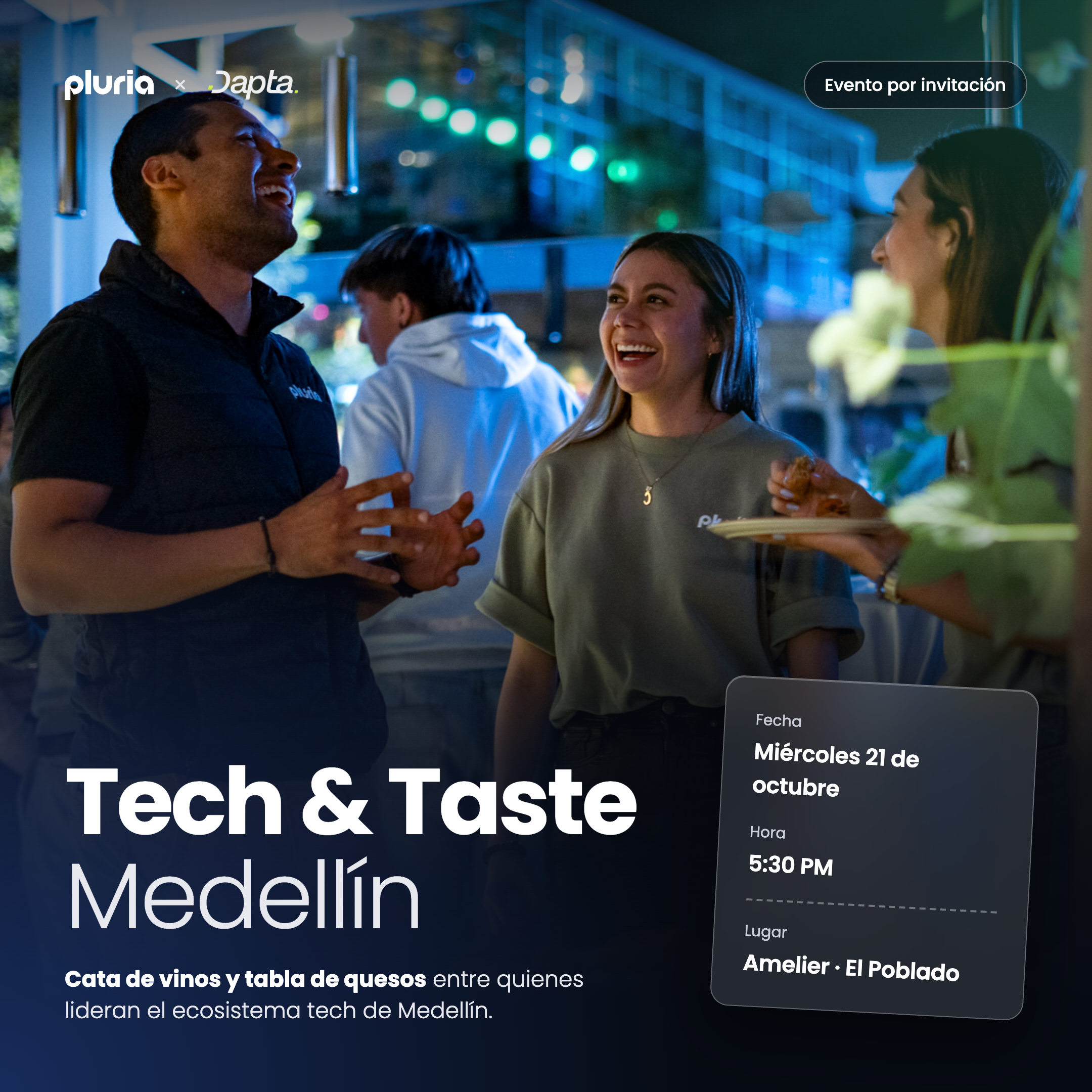 Tech & Taste Medellín: Vino, sabores y conversaciones entre líderes tech.