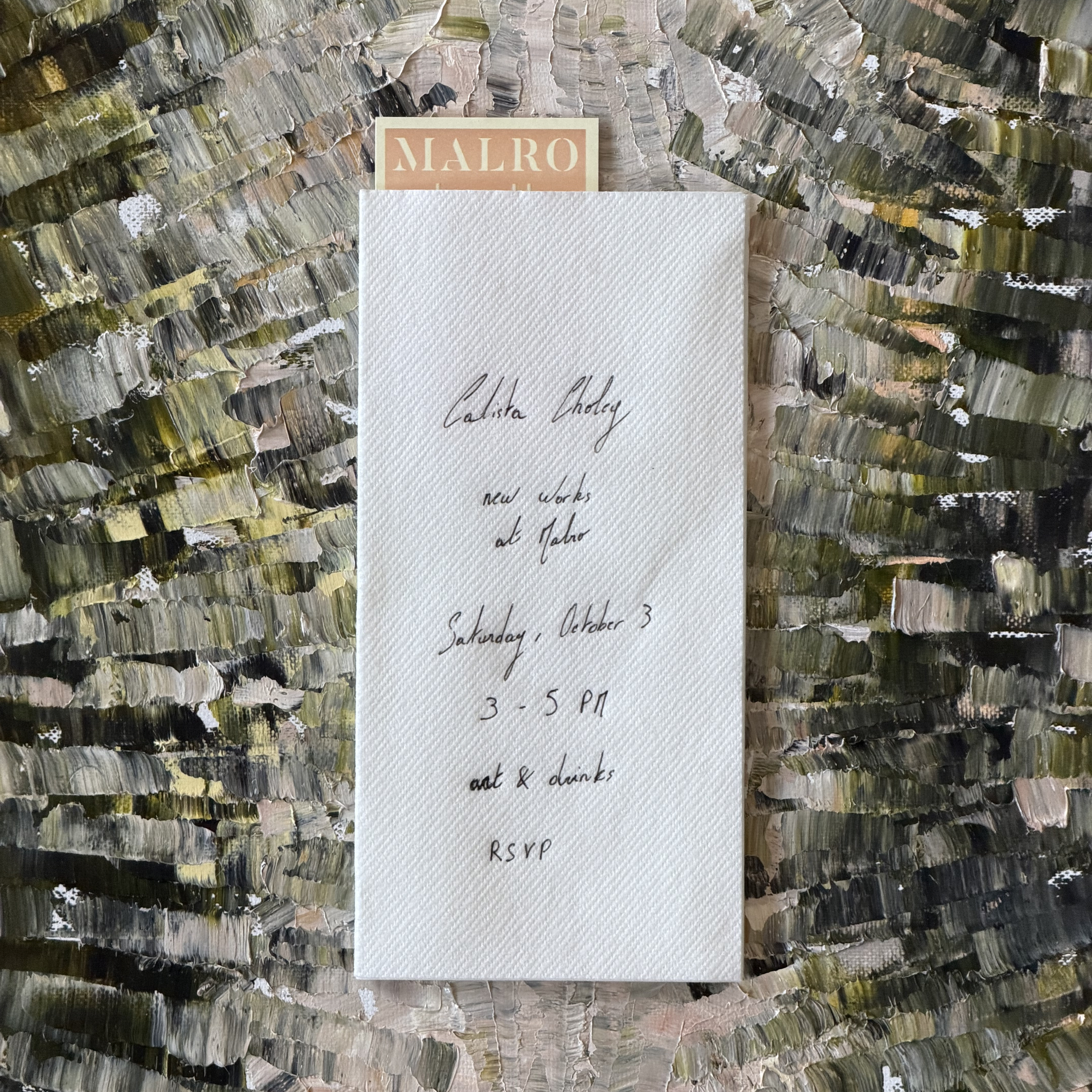 CALISTA CHOLEY - NEW WORKS AT MALRO