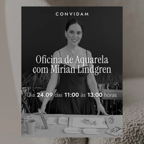 Oficina de Aquarela - com Mirian Lindgren