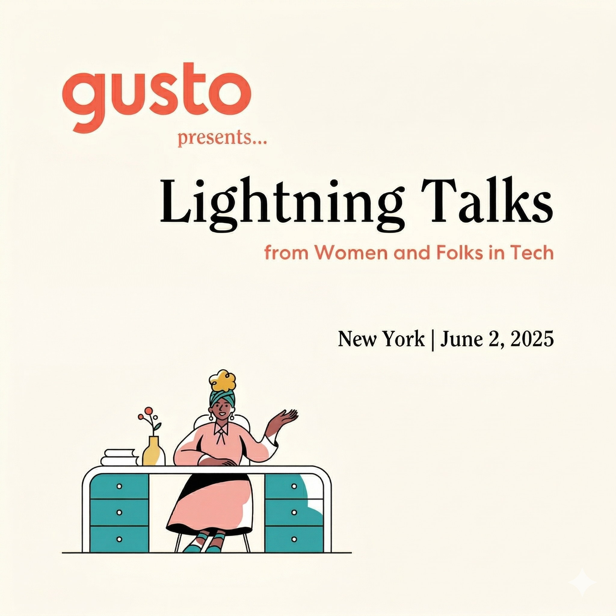 Cover art for #Lightning Talks from Women and Folks in Tech — 1 Pennsylvania Plaza floor 52