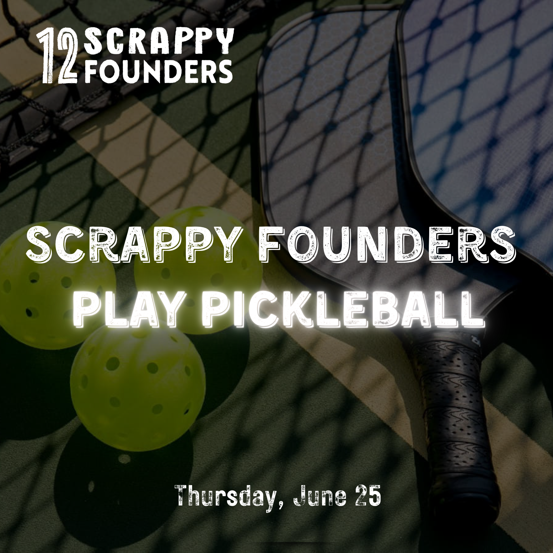 Scrappy (AI) Founders Play Pickleball