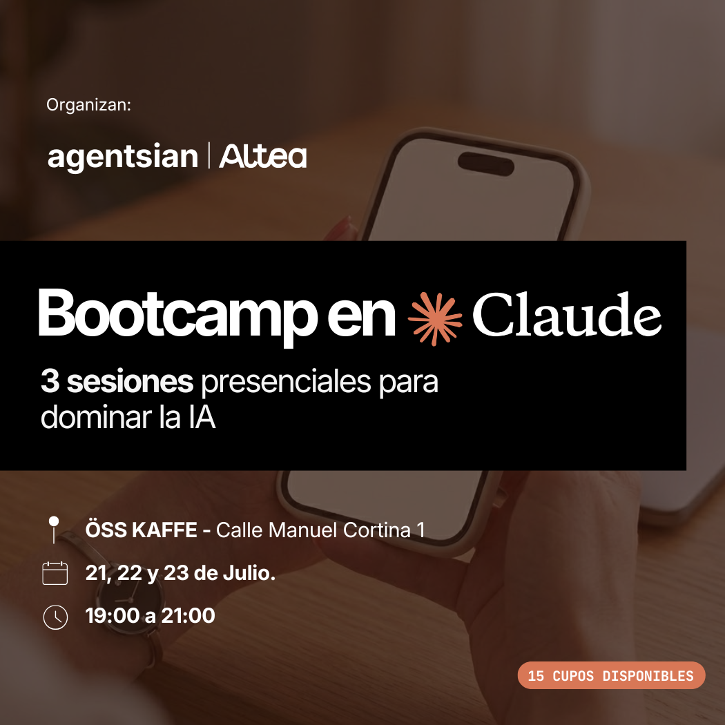 Bootcamp en Claude: 3 sesiones presenciales para dominar la IA con Paul McFarlane
