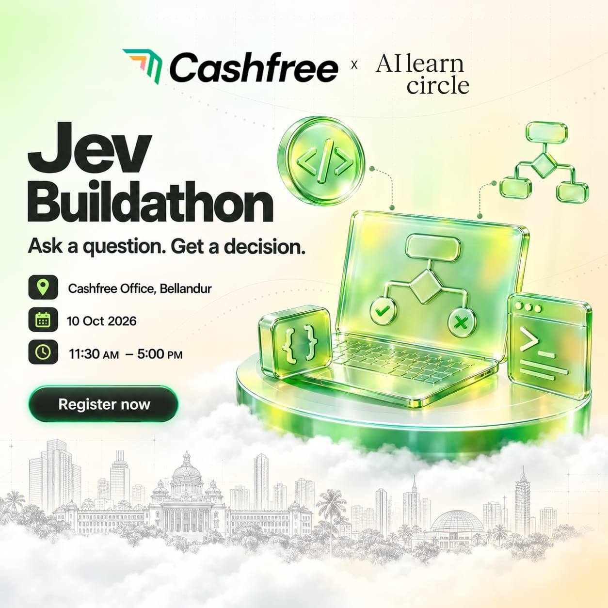 Jev Buildathon - By AI learn circle and Cashfree