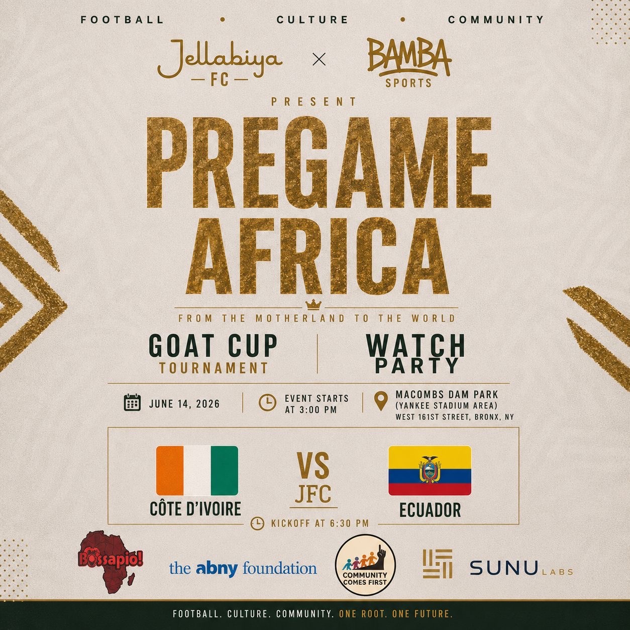 Cover art for #Jellabiya FC x Bamba Sports Pregame Africa — Joseph Yancey Track and Field