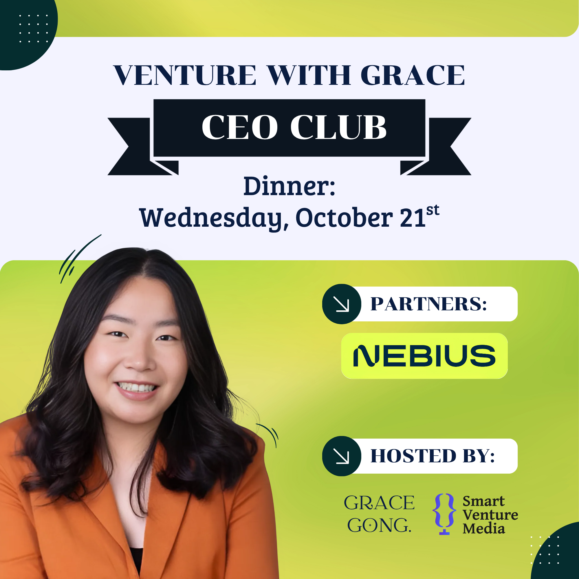Jantar Grace Gong x Nebius [Venture com o Clube do CEO Grace]