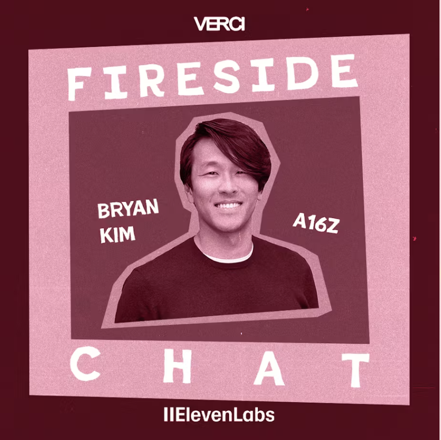 Cover art for #Fireside chat w/ Bryan Kim by ElevenLabs and Verci - #NYTechWeek — 45 E 20th St floor 12
