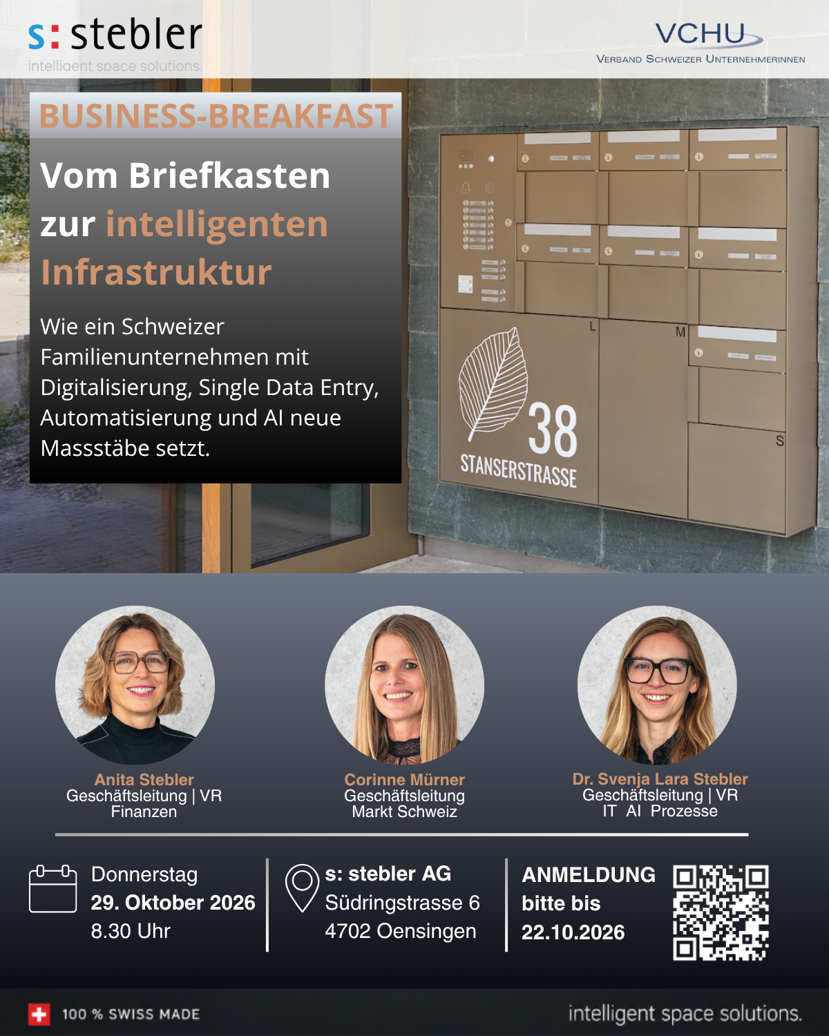 Business-Breakfast Vom Briefkasten zur intelligenten Infrastruktur