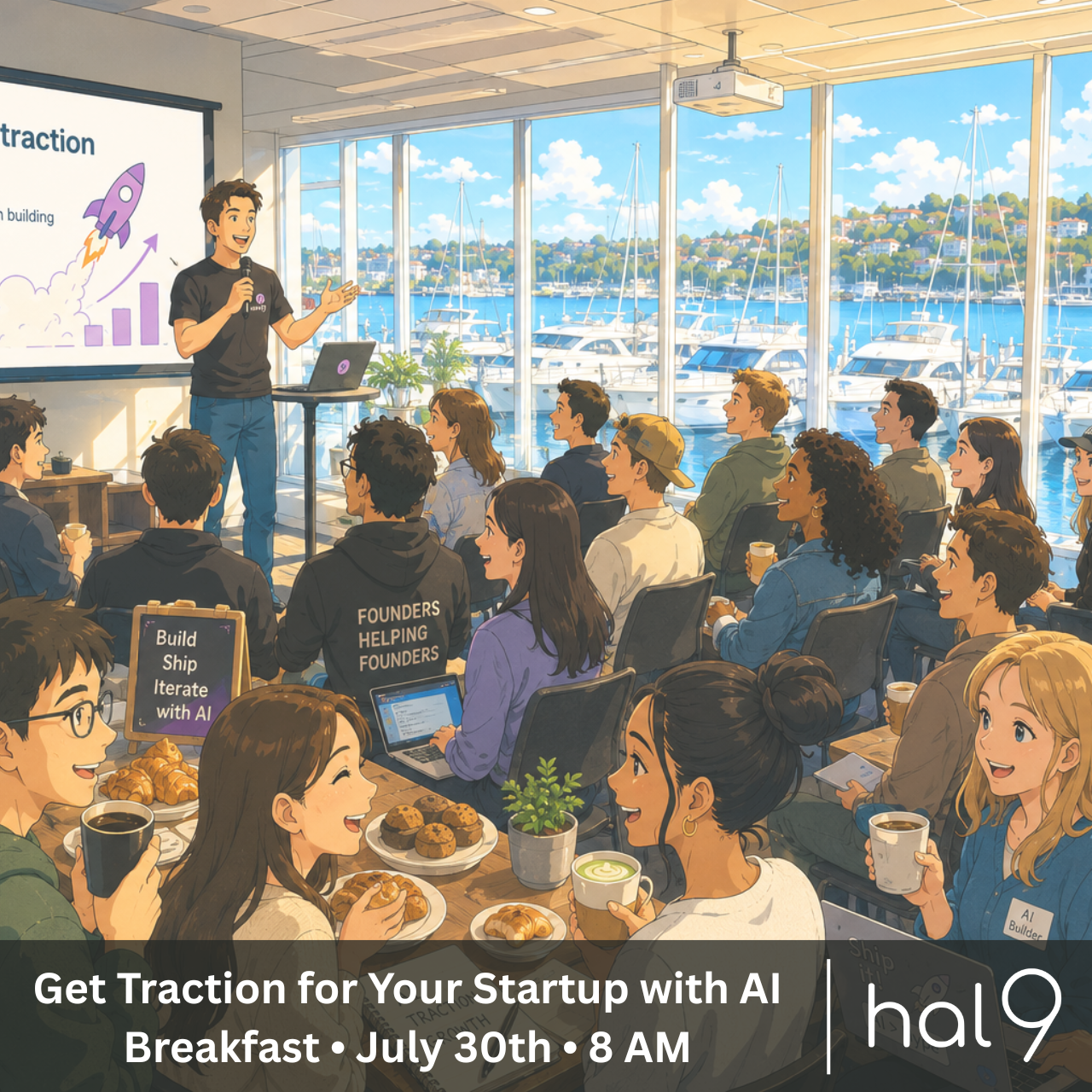 Petit-déjeuner : Obtenez du recul pour votre startup avec l'IA | Hal9