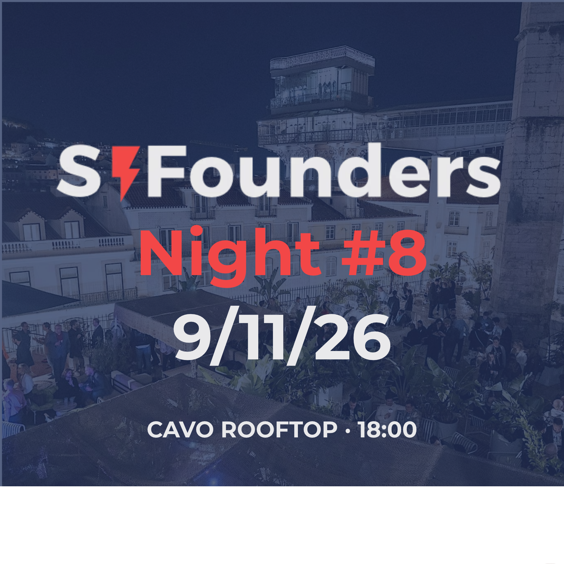 FOUNDERS NIGHT #8 | best networking side event at Web Summit'26