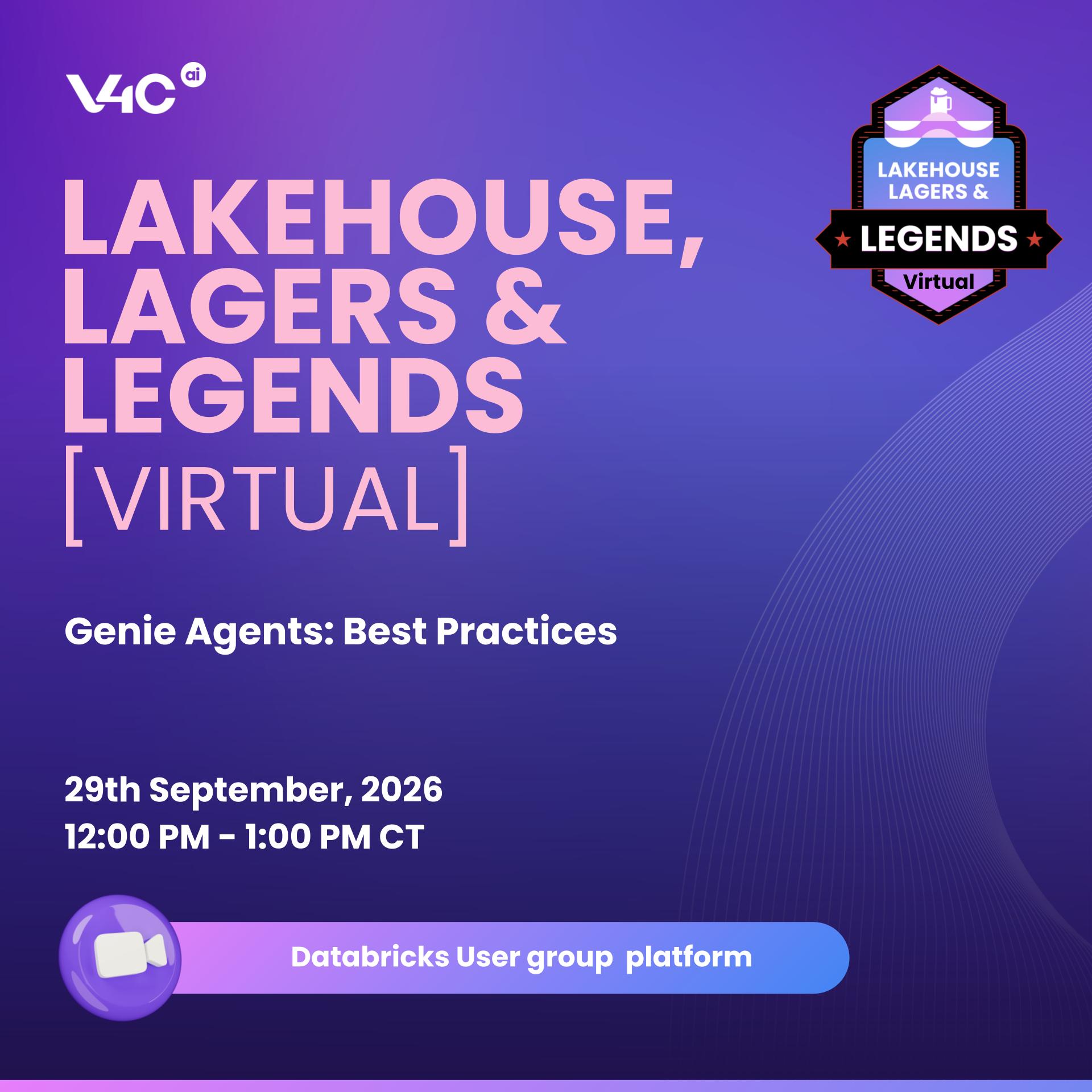 Lakehouse, Lagers & Legends × Databricks User Group [Phoenix]: Genie Agents