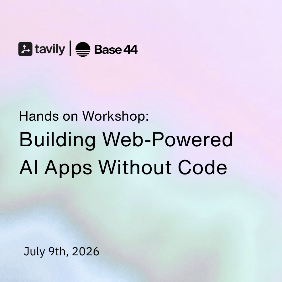 Building Web-Powered AI Apps Without Code: Base44 & Tavily