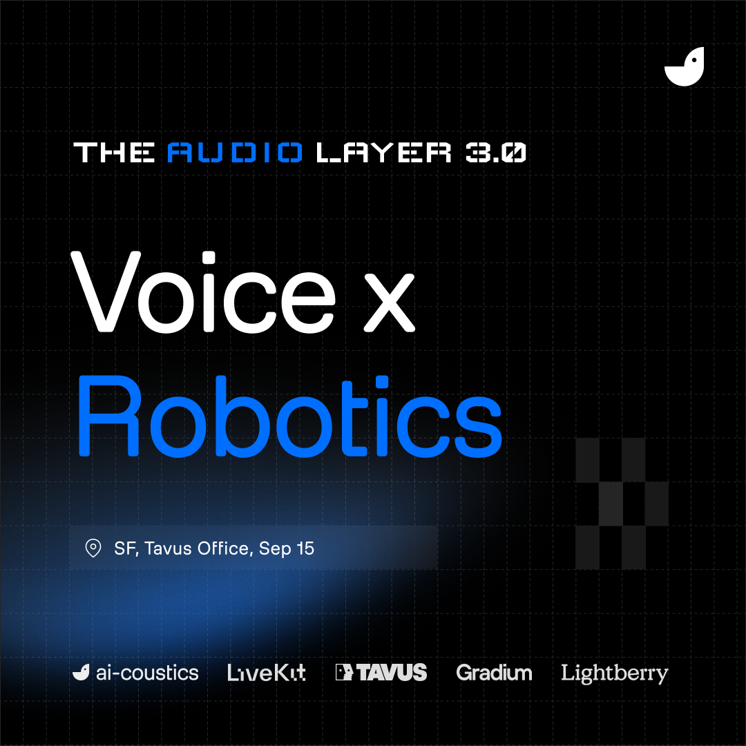 The Audio Layer 3.0: Voice x Robotics