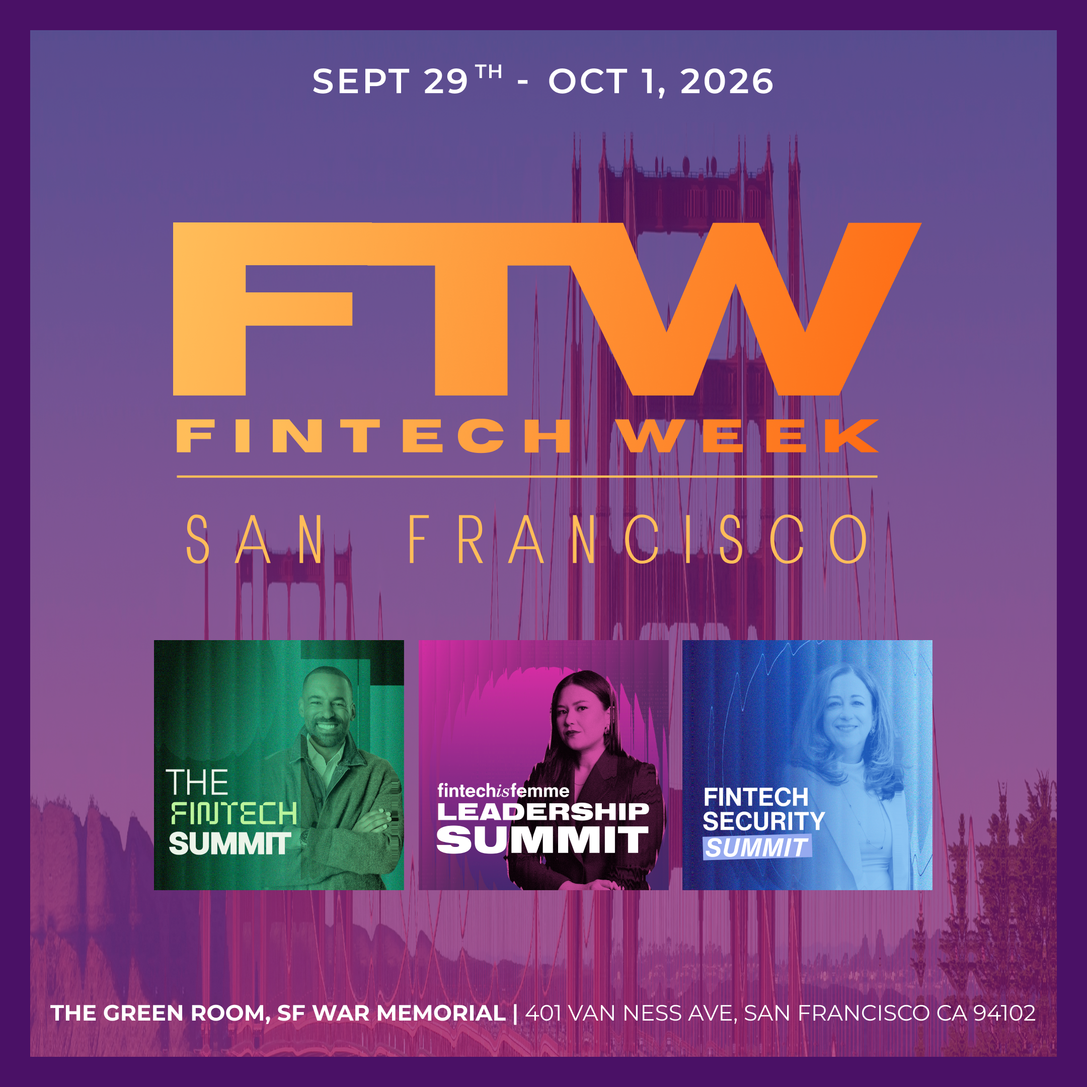 🌉 FTW: San Francisco | Sept 29–Oct 1