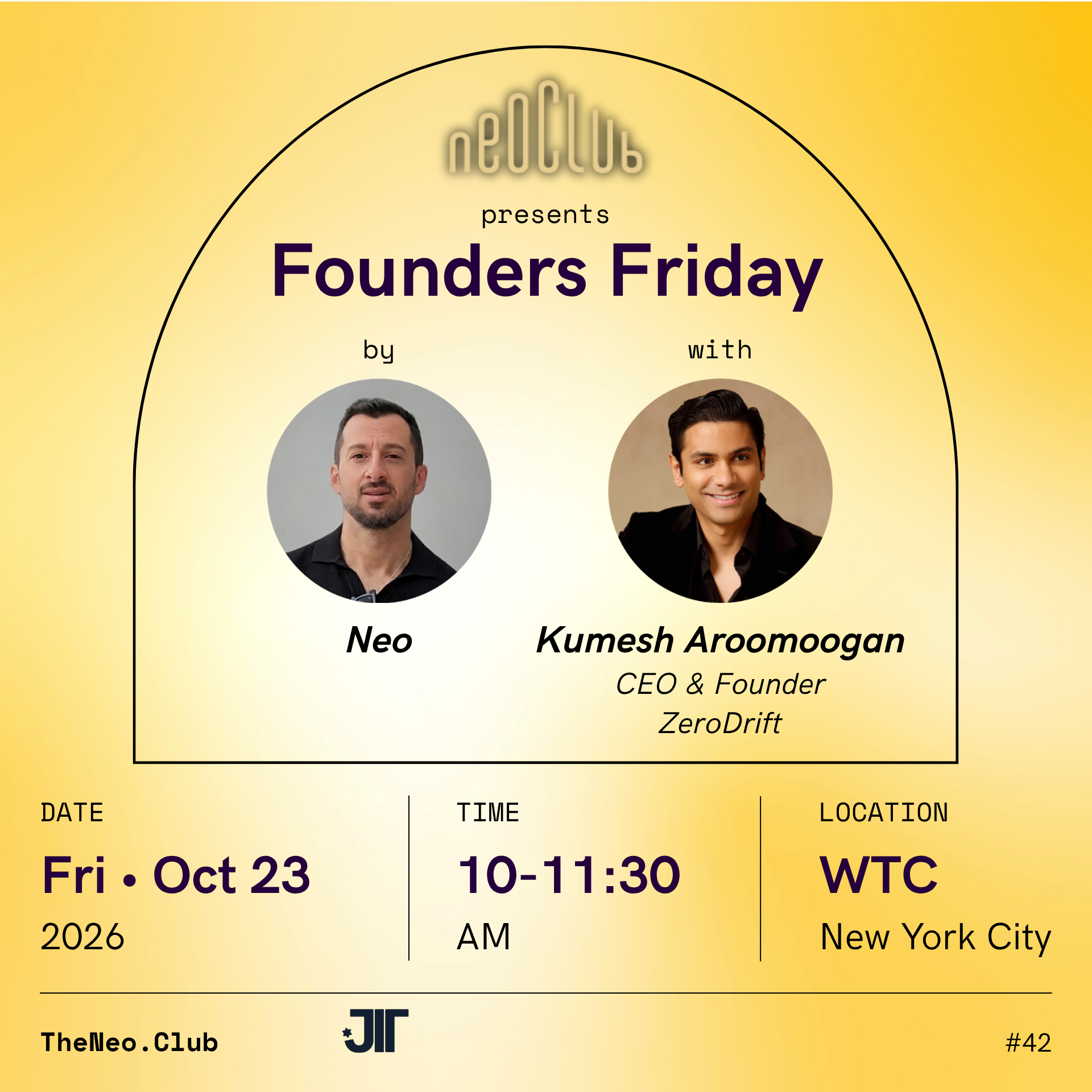 Founders Friday by Neo with Kumesh Aroomoogan