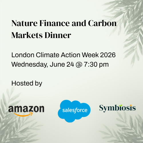 Cover art for #Nature Finance and Carbon Markets Dinner at LCAW — London, United Kingdom