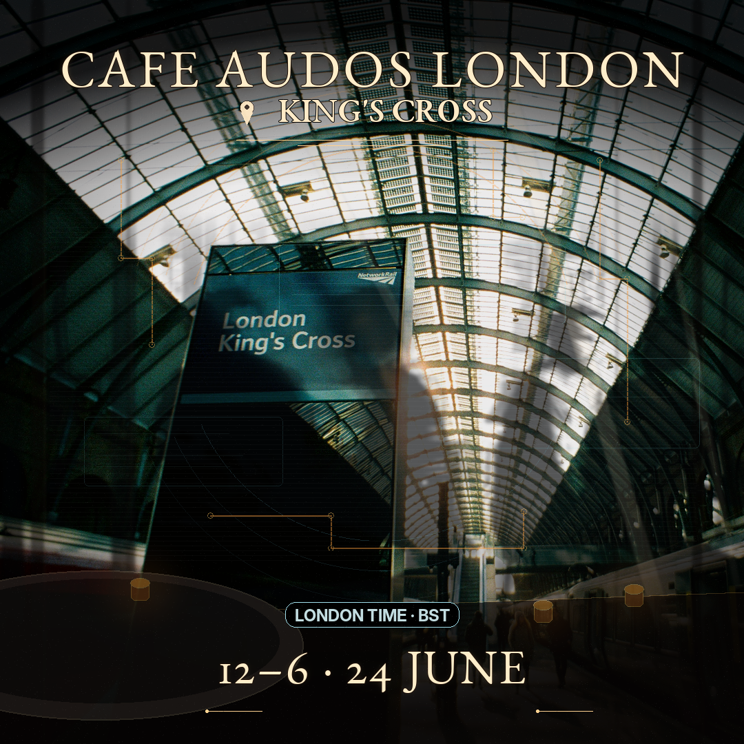 Cover art for #Cafe Audos London - get $100 in credits and go from an idea to business in less than one 1 hour — London, United Kingdom