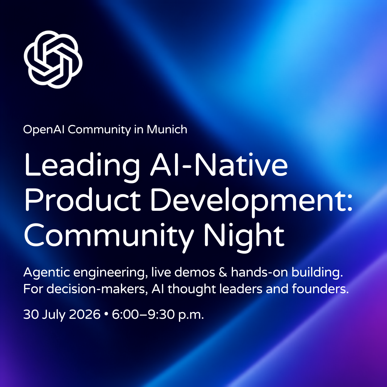 Leading AI-Native Product Development: Community Night