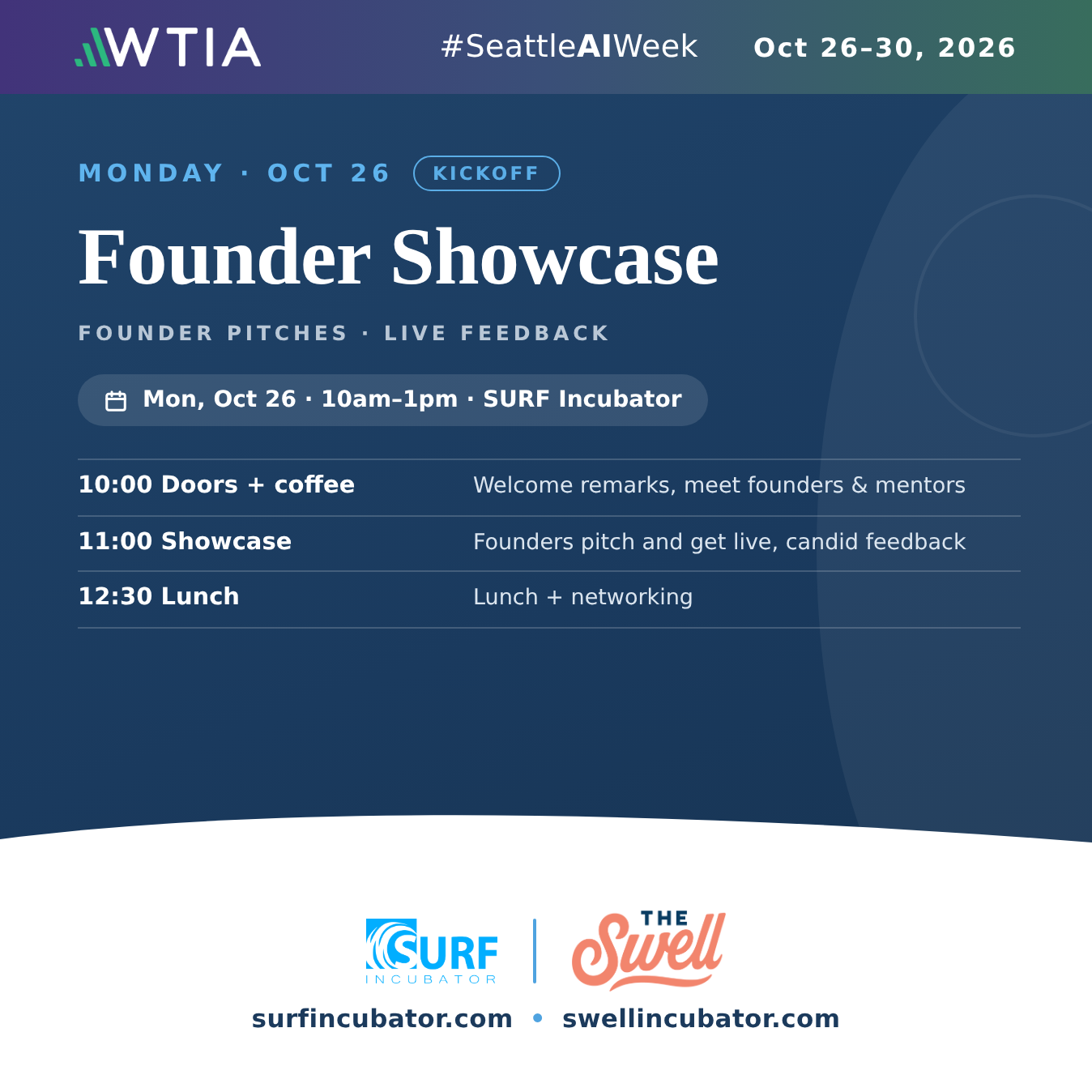Founder Showcase: Seattle AI Week Kickoff