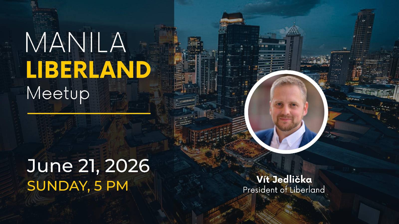 Liberland Manila Meetup with President Vít Jedlička