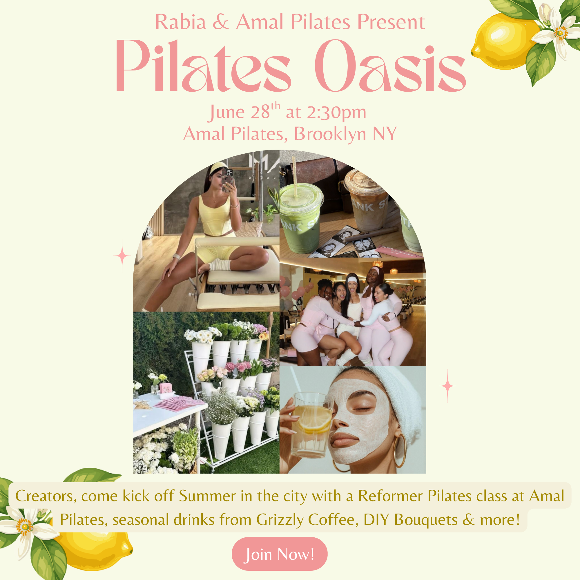 Cover art for #Pilates Oasis: NYC Creator Wellness Event 🍋 — Amal Pilates