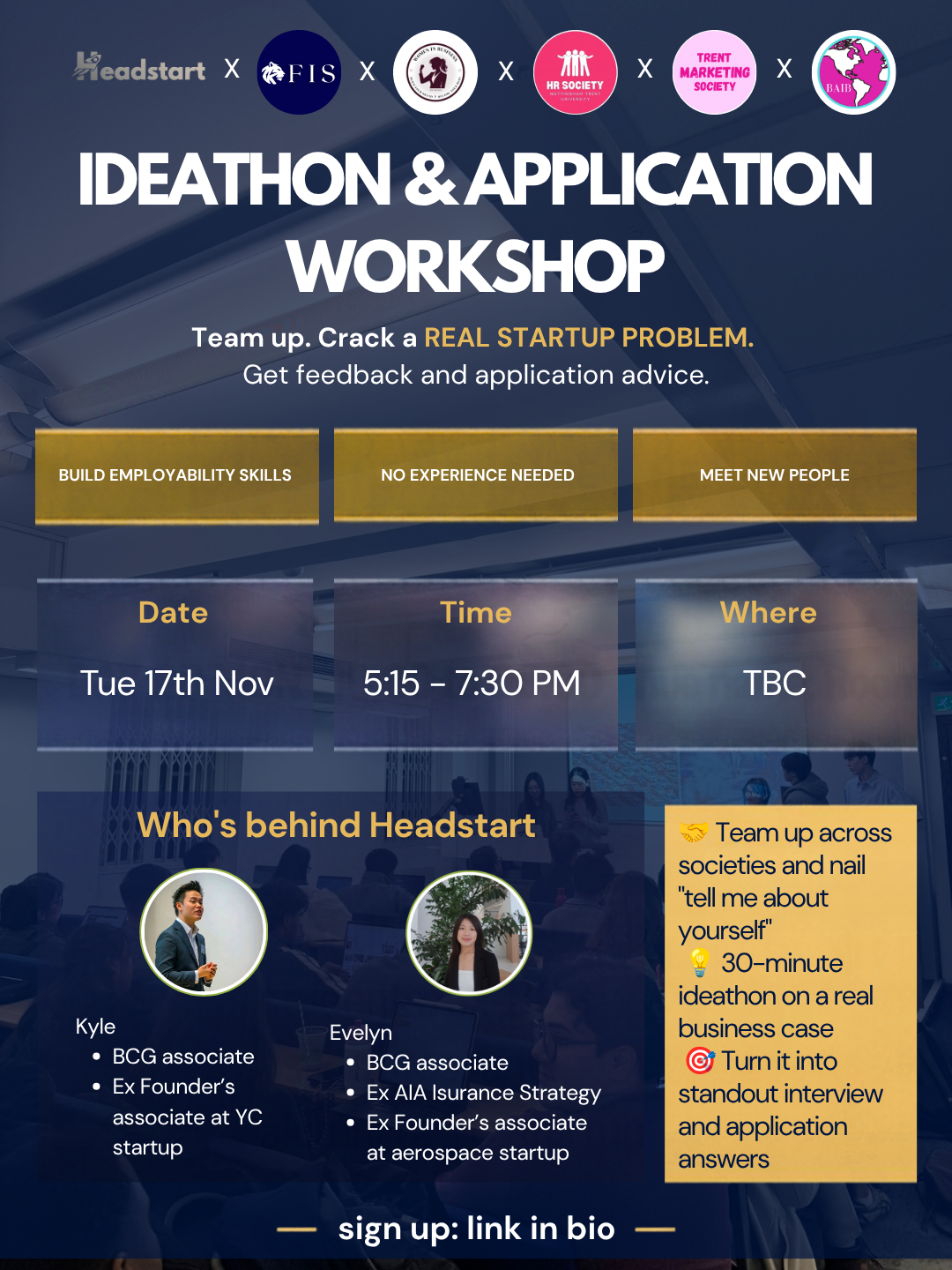 Ideathon & Application Workshop: NTU Campus x Headstart