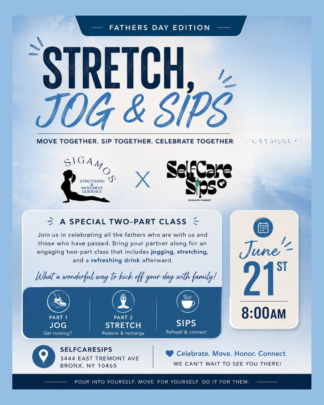 Cover art for #Stretch, Jog & Sip — Bronx, NY