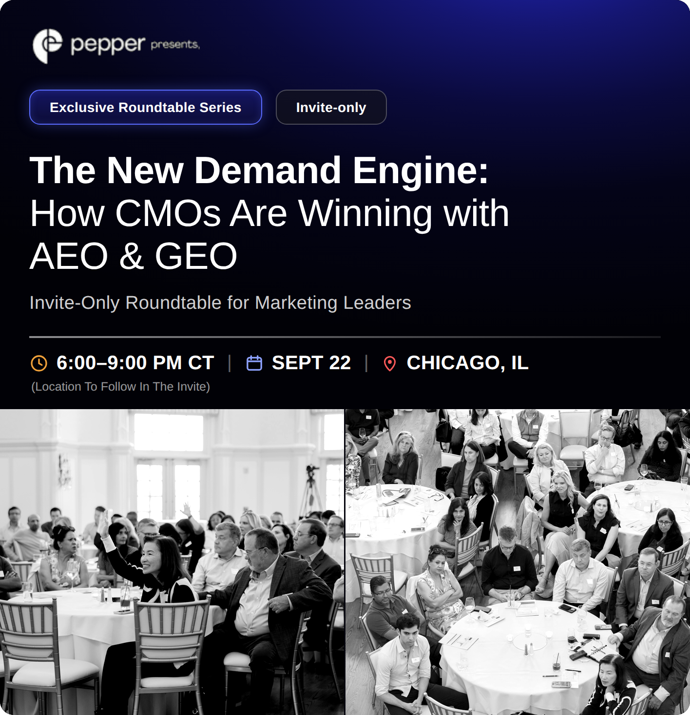Le Nouveau Moteur de Demande : Comment les CMOs Gagnent avec AEO et GEO | Table Ronde Sur Invitation Uniquement pour les Leaders Marketing