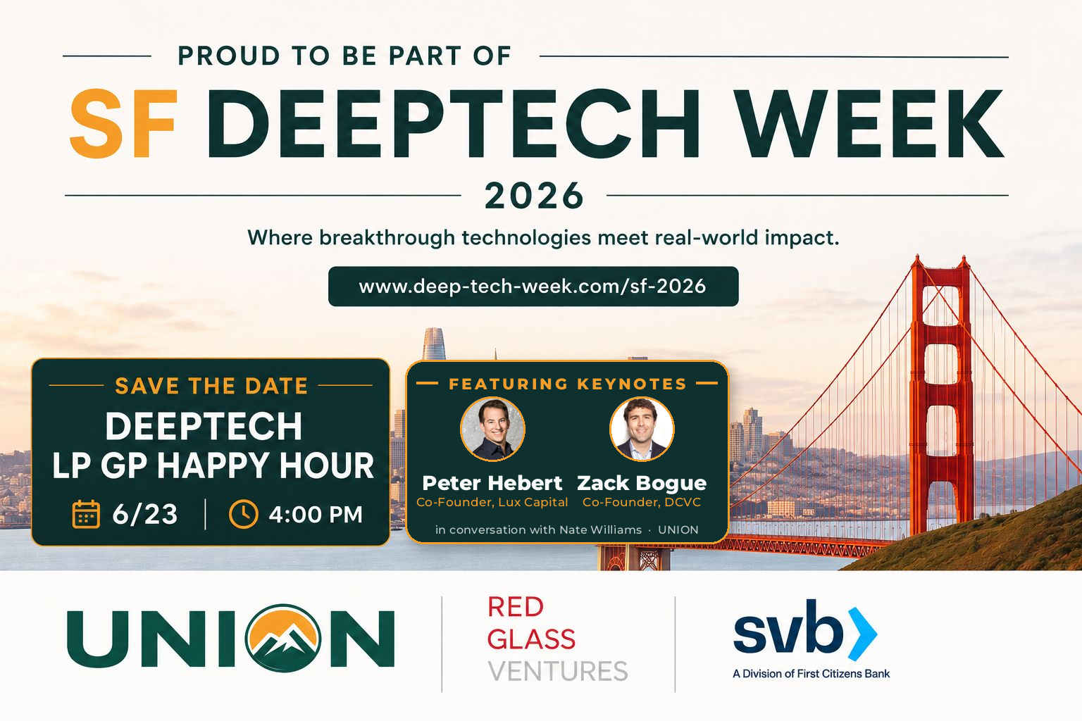 Cover art for #UNION Annual DeepTech Private LP<>GP Happy Hour — San Francisco, CA
