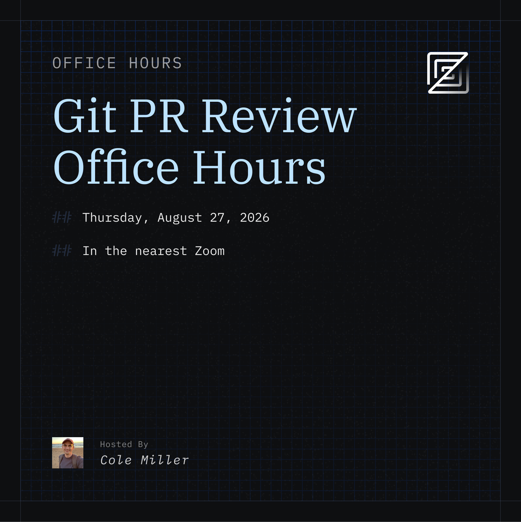 Zed Office Hours: PR Reviews with Cole Miller