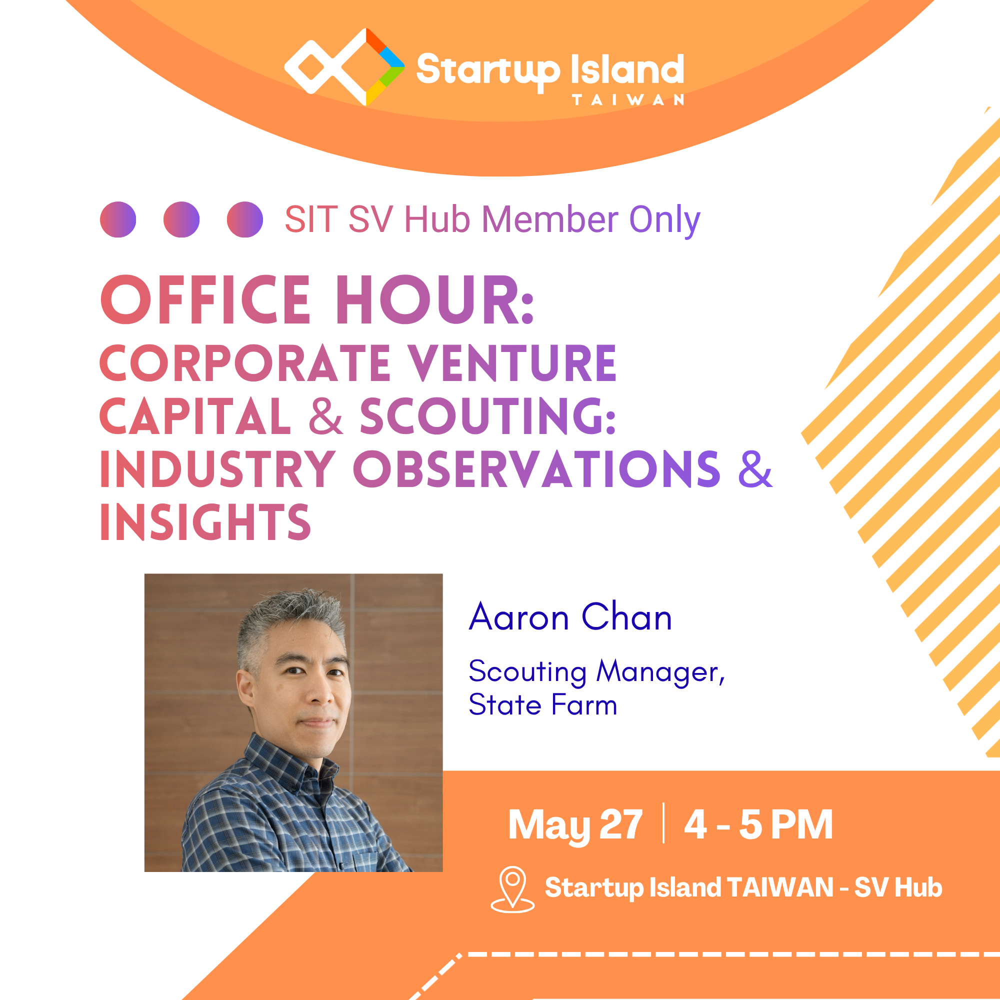 Cover art for #Corporate Venture Capital & Scouting: Industry Observations & Insights with Aaron Chan [Office Hour  — Startup Island TAIWAN - Silicon Valley Hub