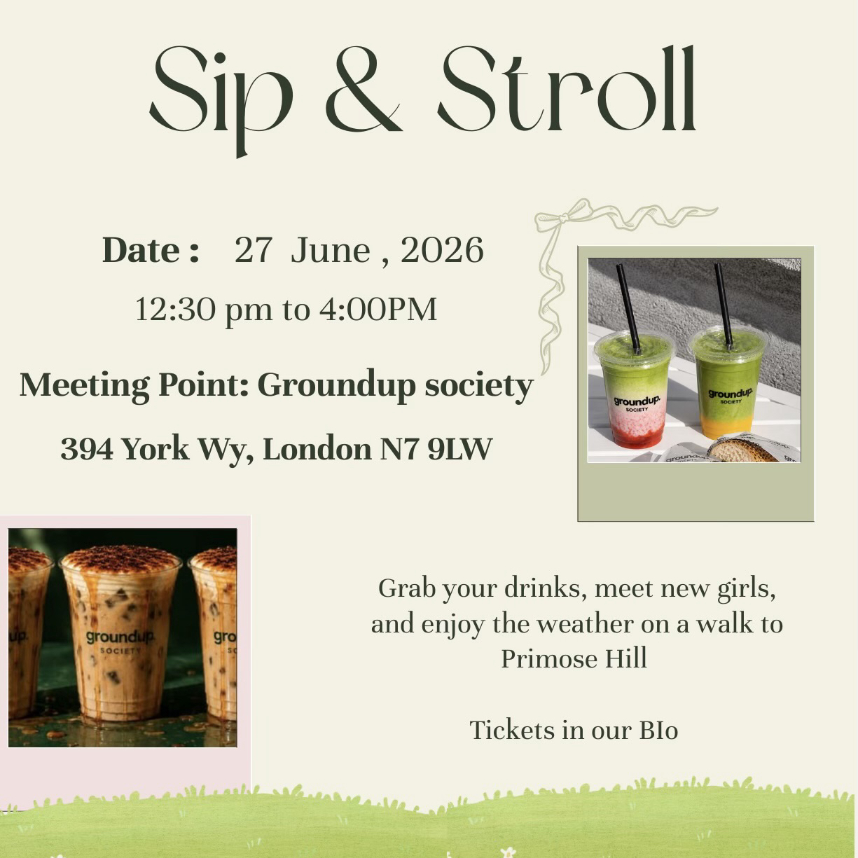 Cover art for #Sip & Stroll — Groundup society