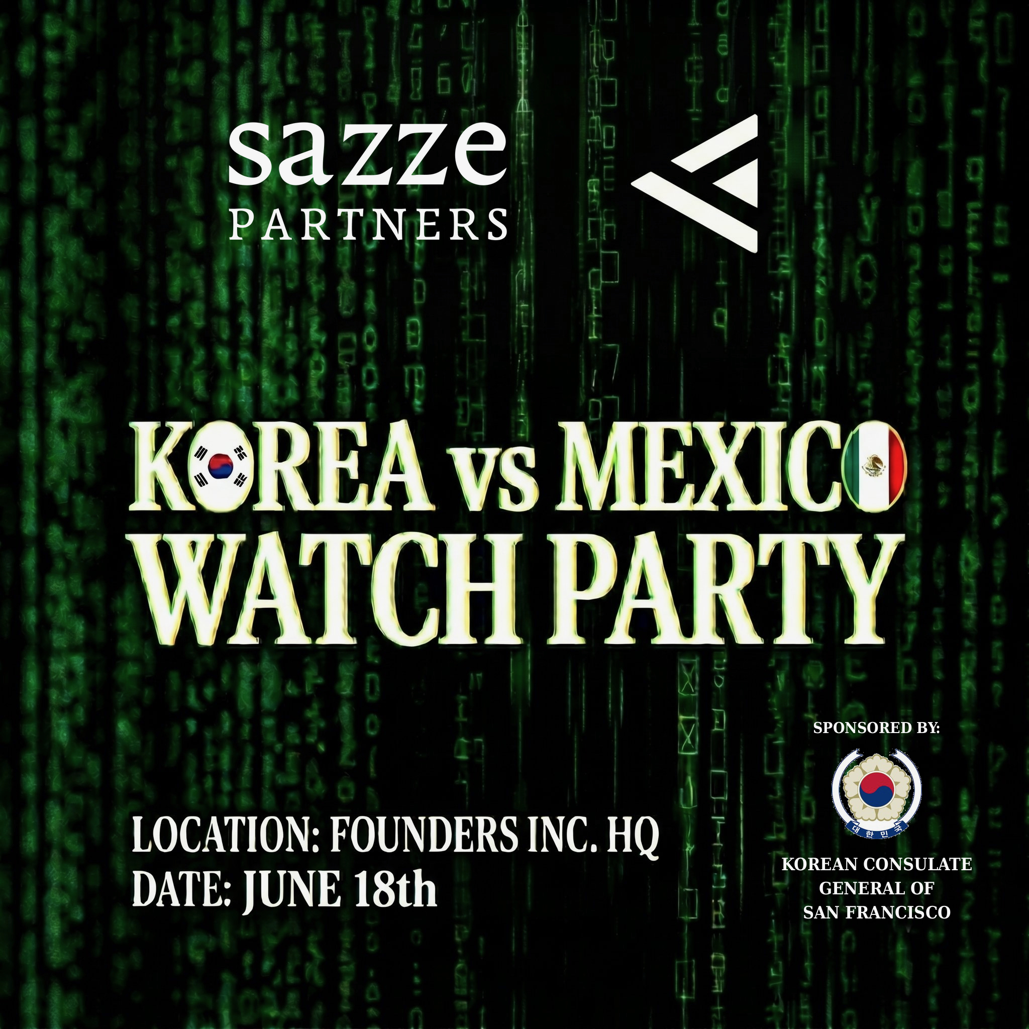 Korea vs. Mexico: Founders Watch Party
