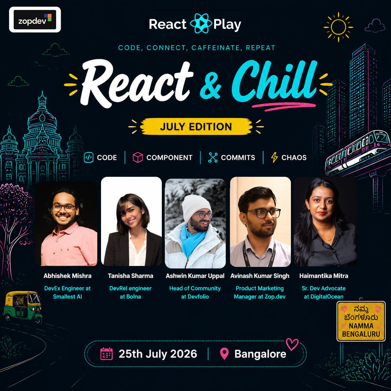 React and Chill - July Meetup - 26th Edition