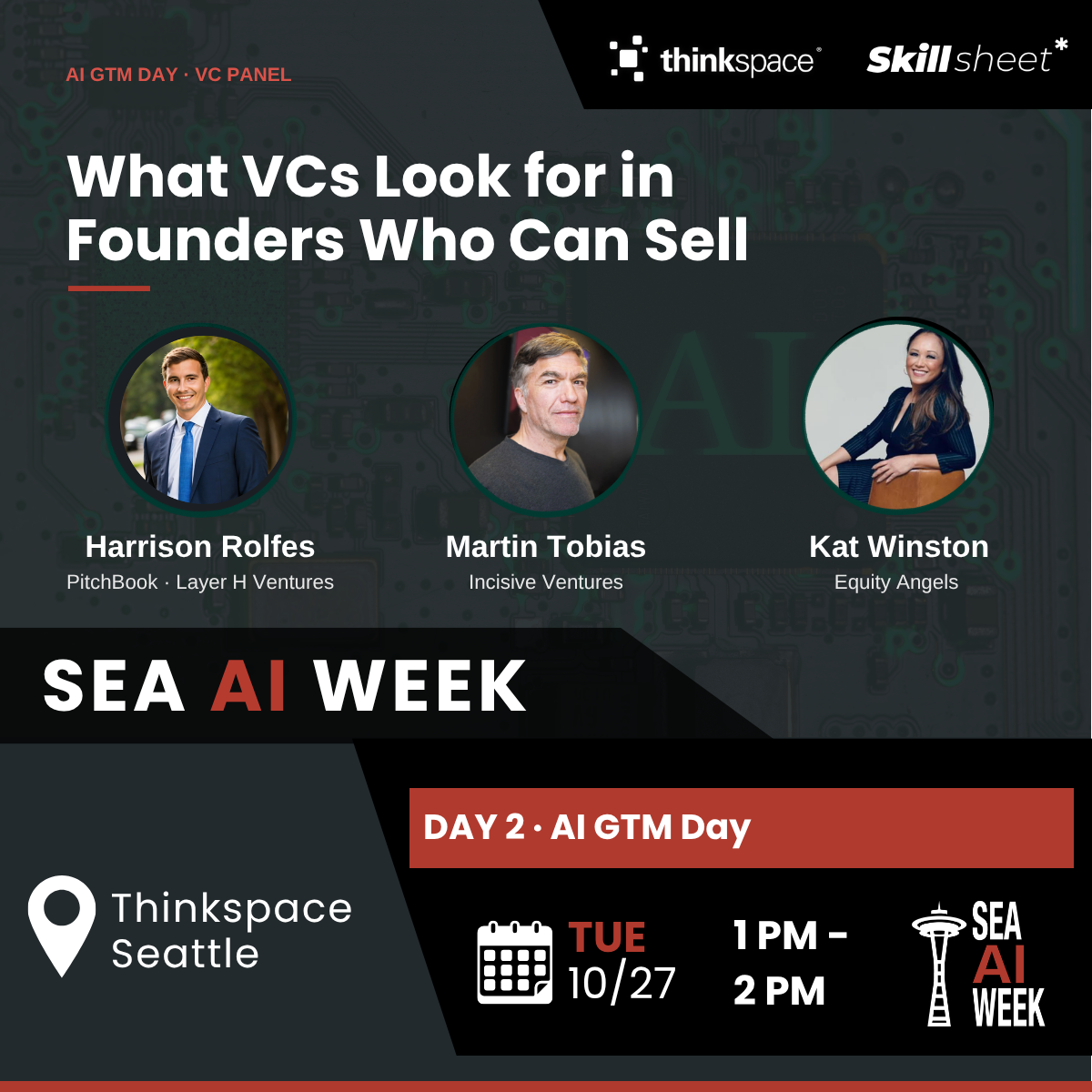 [ SEA AI Week ] AI GTM Day VC Panel: What VCs Look for in Founders Who Can Sell