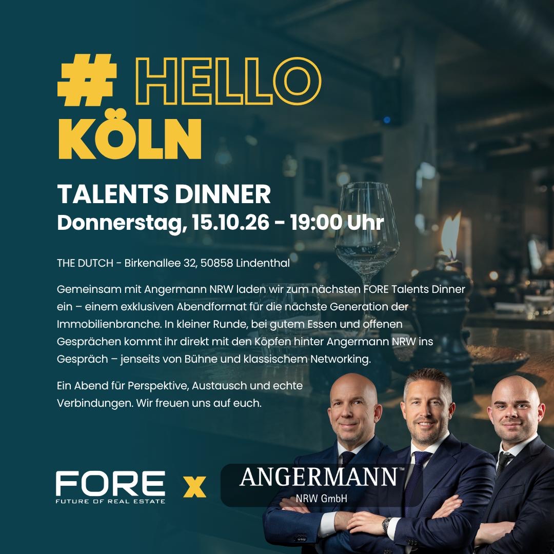 FORE Talents Dinner Köln × Angermann NRW
