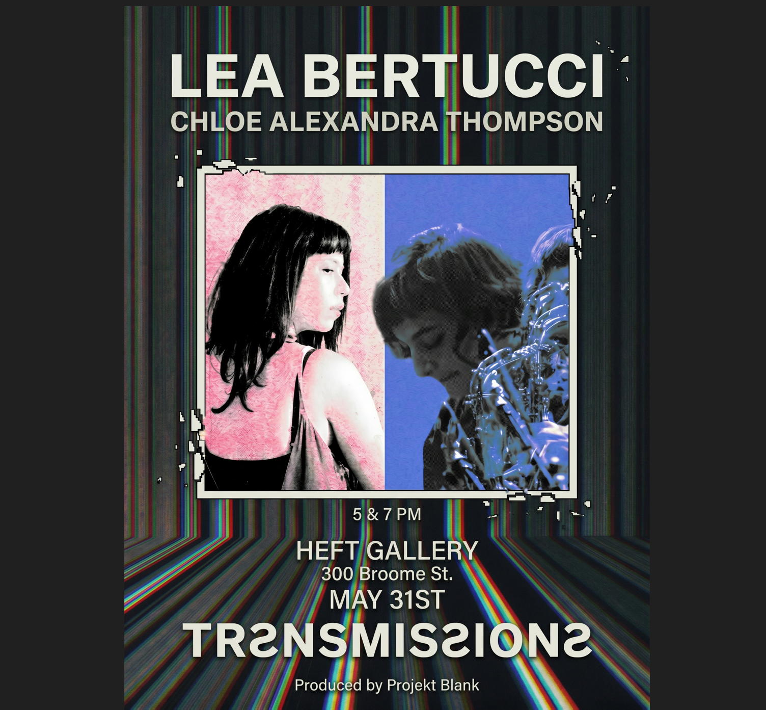 Cover art for #Heft TRANSMISSIONS: Presents Lea Bertucci and Chloe Alexandra Thompson — Heft Gallery